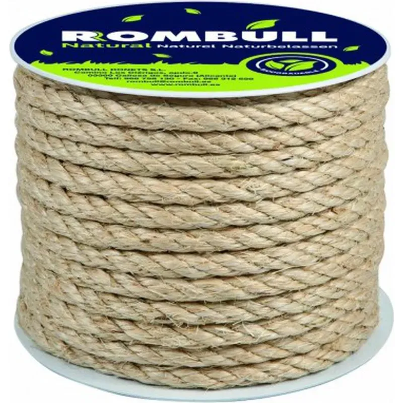 CUERDA SISAL CABLEADA 4 CABOS diametro 6 MM 15 MT ROMBULL 437410001700