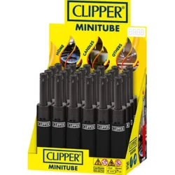 ENCENDEDOR COCINA RECARGABLE MINI TUBE SOFT BLACK EXPOSITOR CLIPPER MTM143