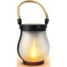 LAMPARA SOLAR LED ASTER NEGRO 16K EFECTO LLAMA GARZA 401567C