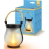 LAMPARA SOLAR LED ASTER NEGRO 16K EFECTO LLAMA GARZA 401567C