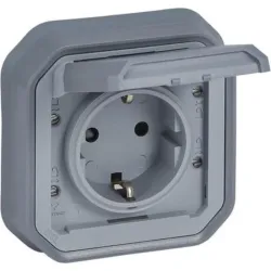 BASE SCHUKO EMPOTRAR GRIS...