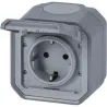 BASE SCHUKO SUPERFICIE GRIS IP55 NEW PLEXO LEGRAND 069733LE