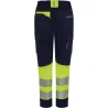 PANTALON ALTA VISIBILIDAD STRETCH CINTA SEGMENTADA NAVY/AMARILLO TALLA S MUJER VELILLA 303032SW_61/20_S