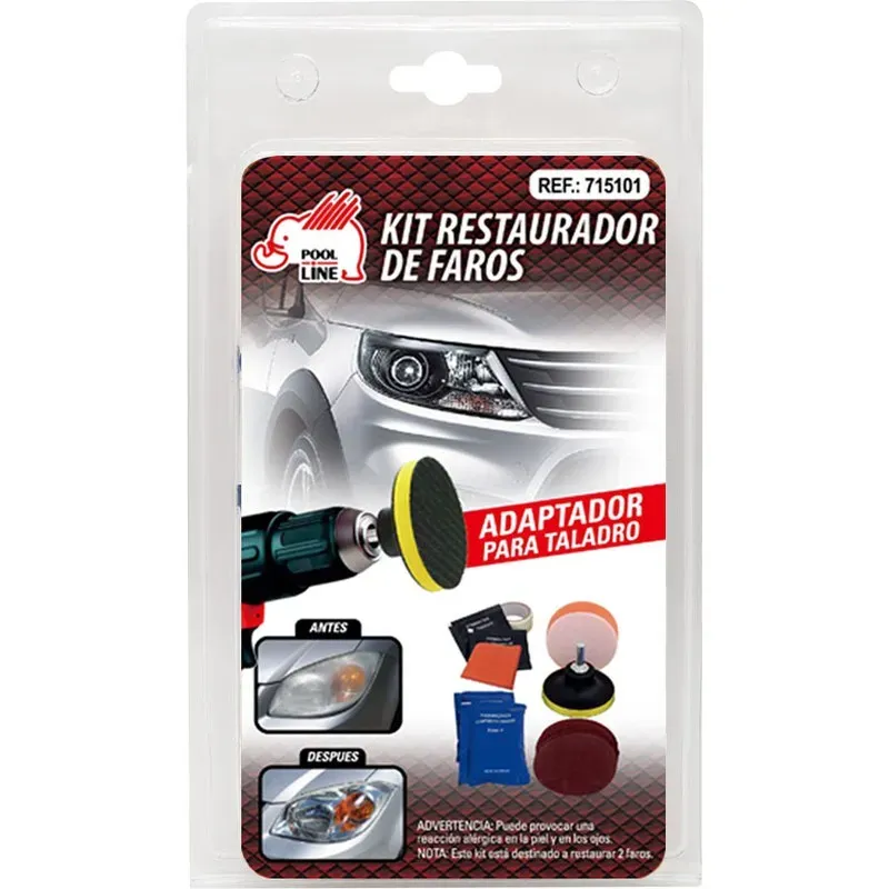 RESTAURADOR PULIDOR FAROS AUTO KIT POOL LINE 715101