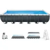 PISCINA DESMONTABLE RECTANGULAR ULTRA XTR 31.800 L DEPURADORA ARENA 7.900 L/H 366 X 132 X 732 CM INTEX 55221