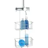 CESTO DOBLE PARA LA DUCHA DE ACERO INOXIDABLE SERIE MILO WENKO 24758100