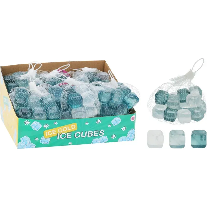 CUBITOS ACRILICOS SET 18UDS HIELO SURTIDO KOOPMAN 836204770
