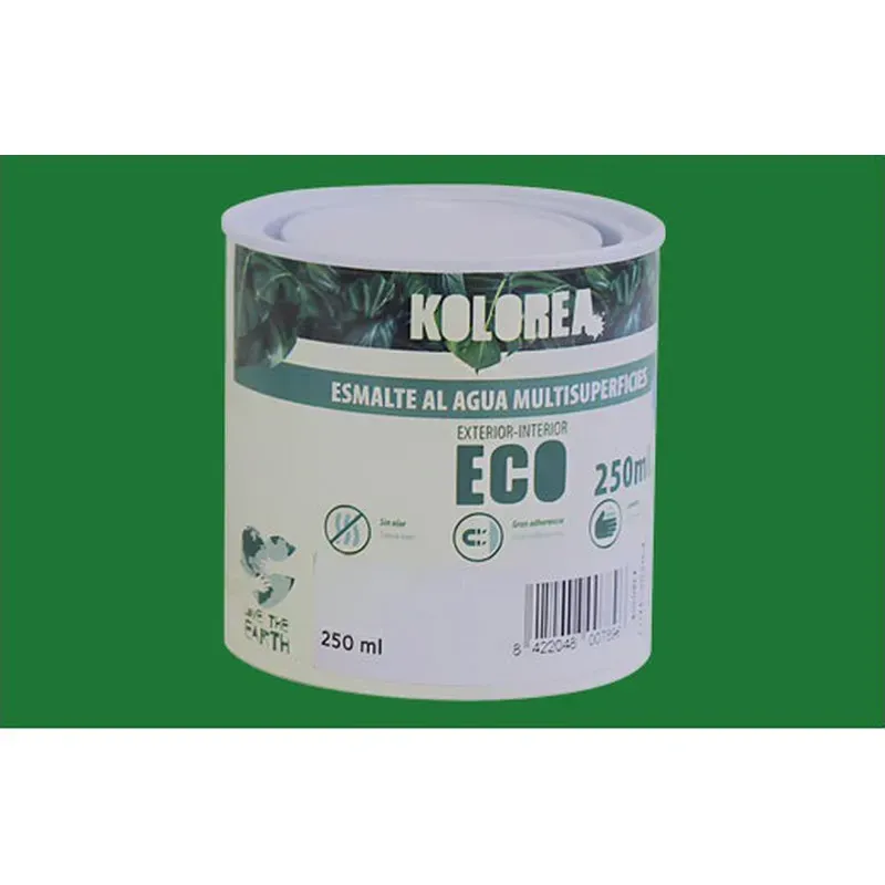 ESMALTE AL AGUA ECO SATINADO 250 ML VERDE PRIMAVERA KOLOREA KES-24-250ML/06270