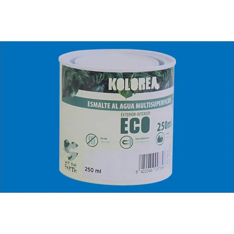 ESMALTE AL AGUA ECO SATINADO 250 ML AZUL LUMINOSO KOLOREA KES-22-250ML/06266