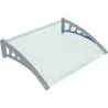 MARQUESINA PUERTA EASY PLASTICO + PC 150X80 CM GRIS WOLDER BMA000001