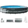 PISCINA DESMONTABLE REDONDA ULTRA XTR 30.079 L DEPURADORA DE ARENA 7.900 L/H diametro 610 X 122 CM CON BOMBA ARENA INTEX 56.091