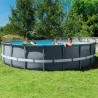 PISCINA DESMONTABLE REDONDA ULTRA XTR 30.079 L DEPURADORA DE ARENA 7.900 L/H diametro 610 X 122 CM CON BOMBA ARENA INTEX 56.091