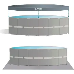 PISCINA DESMONTABLE REDONDA ULTRA XTR 30.079 L DEPURADORA DE ARENA 7.900 L/H diametro 610 X 122 CM CON BOMBA ARENA INTEX 56.091