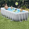 PISCINA PRISM FRAME RECTANGULAR CON BOMBA FILTRO 400 X 200 X 100 CM INTEX 55211