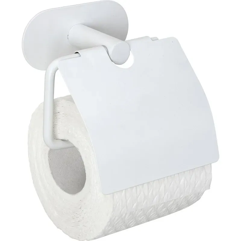 PORTAROLLOS CON TAPA DE ACERO INOXIDABLE TURBO-LOC® SERIE OREA WHITE MAT WENKO 25999100