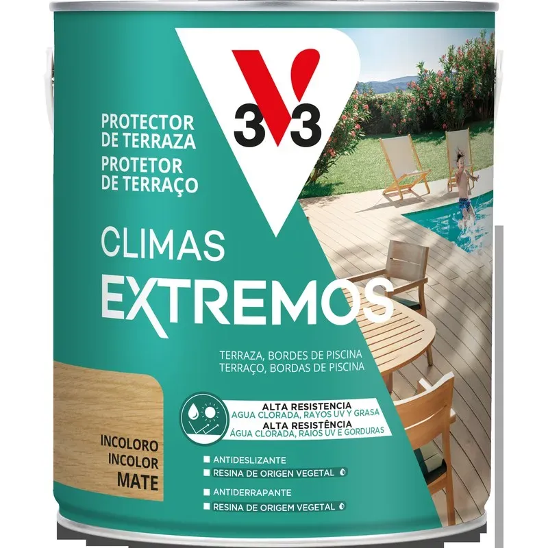 PROTECTOR TERRAZAS DE MADERA CLIMAS EXTREMOS 2,5L INCOLORO V33 131164