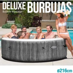 SPA GREYWOOD MASAJE BURBUJAS DELUXE 1098 L DIAMETRO 216 X 71 CM - 6 PERSONAS PURESPA 55080