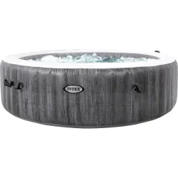 SPA GREYWOOD MASAJE BURBUJAS DELUXE 4 PERSONAS 795 L diametro 196 X 71 CM INTEX 55079