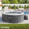 SPA GREYWOOD MASAJE BURBUJAS DELUXE 4 PERSONAS 795 L diametro 196 X 71 CM INTEX 55079
