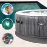 SPA GREYWOOD MASAJE BURBUJAS DELUXE 4 PERSONAS 795 L diametro 196 X 71 CM INTEX 55079