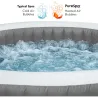 SPA GREYWOOD MASAJE BURBUJAS DELUXE 4 PERSONAS 795 L diametro 196 X 71 CM INTEX 55079