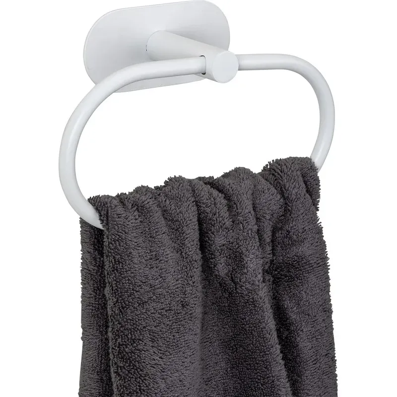 TOALLERO DE ARO DE ACERO INOXIDABLE TURBO-LOC® SERIE OREA WHITE MAT WENKO 26002100