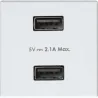 TOMA 2 CARGADORES USB BLANCO 2.1A S31 SIMON G3101096030