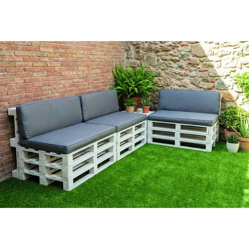 COJIN RESPALDO PALET GRIS CLARO 120X47X7CM PANAMA LIGTH GREY MADISON 9689751-LIGTH GREY