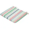 COJIN SILLA RAYAS/VERDE 42X42X4CM RIGHE SALMONE MADISON 9709246-RIGHE SALMON