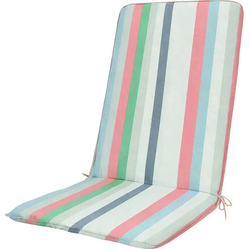 COJIN SILLON POSICIONES RAYAS/VERDE 122X49X6CM RIGHE SALMONE MADISON 9709248-RIGTH SALMON
