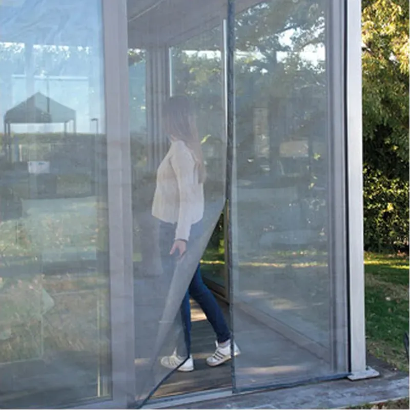 MOSQUITERA 2 PANELES CIERRE MAGNETICO CONTINUO 420X250 GRIS NON 46.8.060026.96