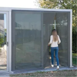 MOSQUITERA 2 PANELES CIERRE MAGNETICO CONTINUO 420X250 GRIS NON 46.8.060026.96