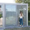 MOSQUITERA 2 PANELES CIERRE MAGNETICO CONTINUO 420X250 BLANCA NON 46.8.059026.98