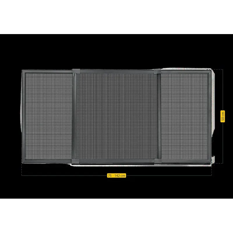 MOSQUITERA VENTANA EXTENSIBLE FIBRA VIDRIO 50X75-142CM ANTRACITA SCHELLENBERG 50811