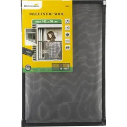 MOSQUITERA VENTANA EXTENSIBLE FIBRA VIDRIO 50X75-142CM ANTRACITA SCHELLENBERG 50811