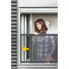 MOSQUITERA VENTANA EXTENSIBLE FIBRA VIDRIO 50X75-142CM ANTRACITA SCHELLENBERG 50811