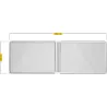 MOSQUITERA VENTANA EXTENSIBLE MALLA ALUMINIO 50X75-142CM BLANCA SCHELLENBERG 50814