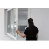 MOSQUITERA VENTANA EXTENSIBLE MALLA ALUMINIO 50X75-142CM BLANCA SCHELLENBERG 50814