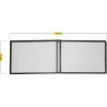 MOSQUITERA VENTANA EXTENSIBLE MALLA ALUMINIO 50X75-142CM ANTRACITA SCHELLENBERG 50815