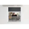 MOSQUITERA VENTANA EXTENSIBLE MALLA ALUMINIO 50X75-142CM ANTRACITA SCHELLENBERG 50815