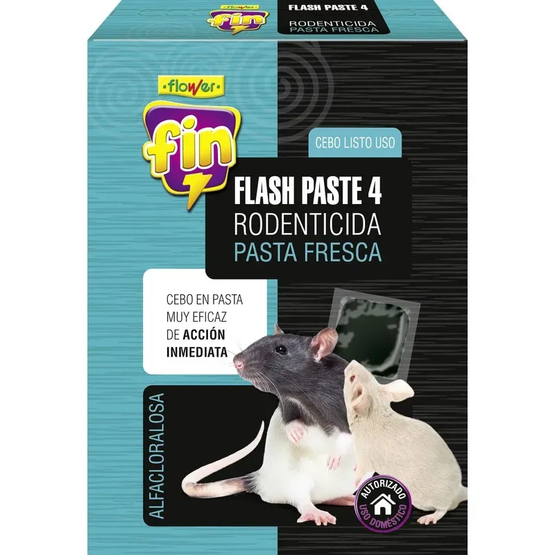 RATICIDA EFECTO INMEDIATO 120GR FLOWER 20650