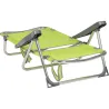 SILLA PLAYA MULTIPOSICION CON ASA PATA TRASERA PLEGABLE ALUMINIO FIBRELINE PISTACHO ALCO 607ALF-2424