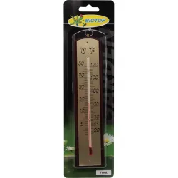 TERMOMETRO ATMOSFERICO METAL INTERIOR EXTERIOR BIOTOP GARDEN B2209