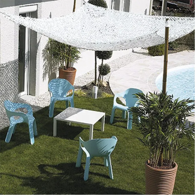 TOLDO VELA SOMBREO CUADRADO CAMUFLAJE 03X03M BLANCO ROTO NATUUR 23026088
