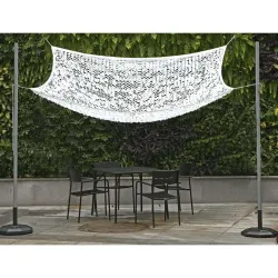 TOLDO VELA SOMBREO CUADRADO CAMUFLAJE 03X03M BLANCO ROTO NATUUR 23026088