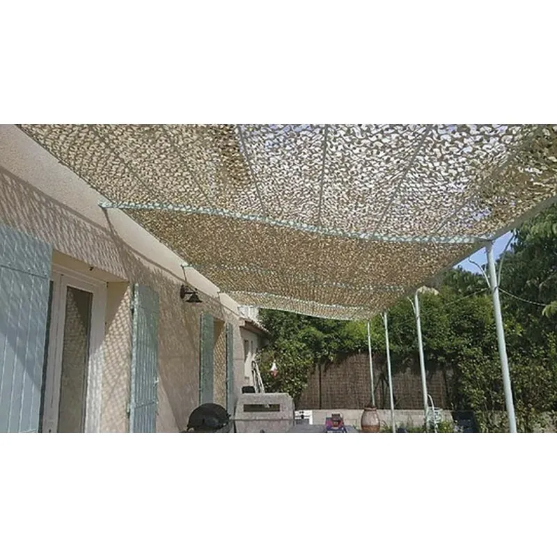 TOLDO VELA SOMBREO CUADRADO CAMUFLAJE 03X03M ARENA NATUUR 23026091