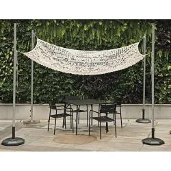 TOLDO VELA SOMBREO CUADRADO CAMUFLAJE 03X03M ARENA NATUUR 23026091