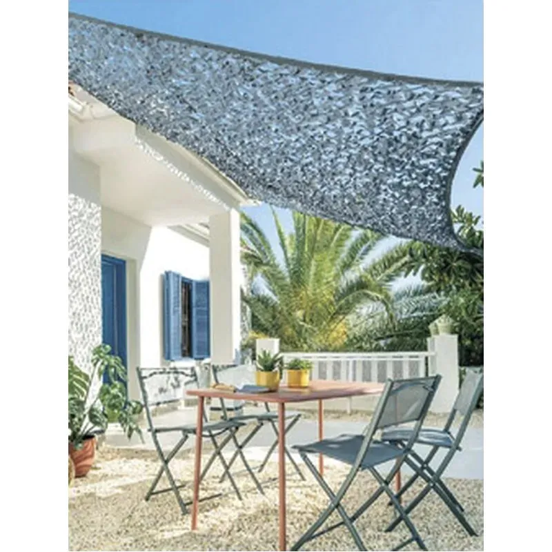TOLDO VELA SOMBREO CUADRADO CAMUFLAJE 03X03M GRIS NATUUR 23026094
