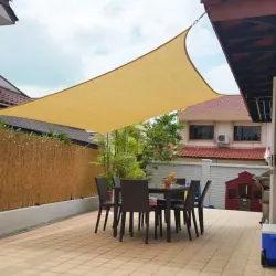 TOLDO VELA SOMBREO CUADRADO POLIETILENO 185GR 05X5M ARENA NATUUR 23026069