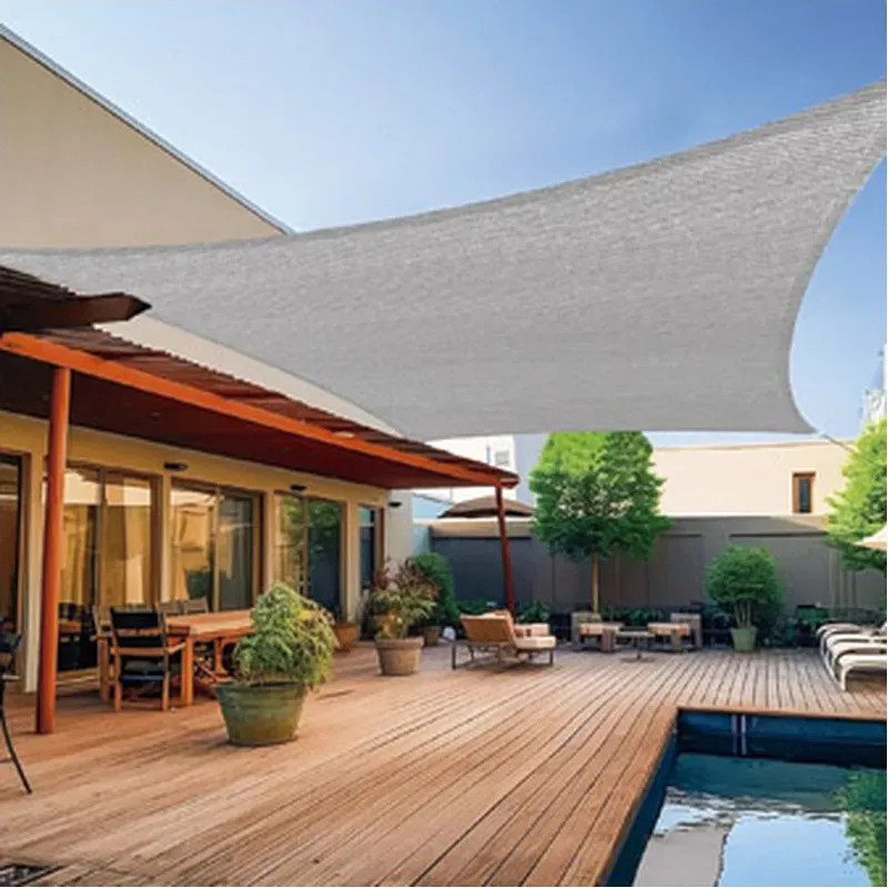 TOLDO VELA SOMBREO CUADRADO POLIETILENO 185GR 03X03M BLANCO ROTO NATUUR 23029074